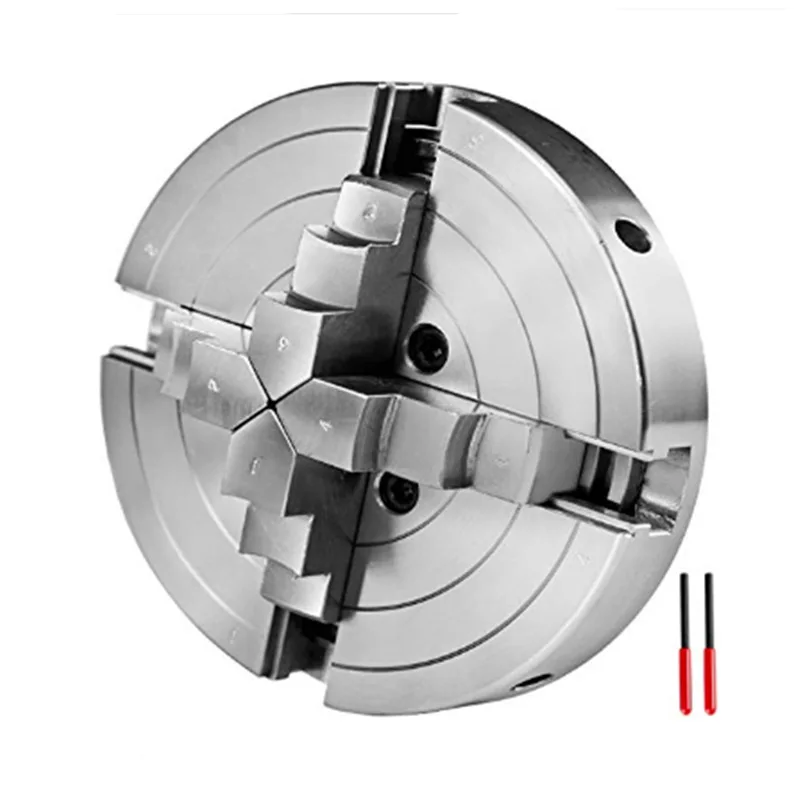 6 Inch Self-Centering Linkage Chuck Woodworking Car Accessories Woodworking Lathe Four-Jaw Chuck