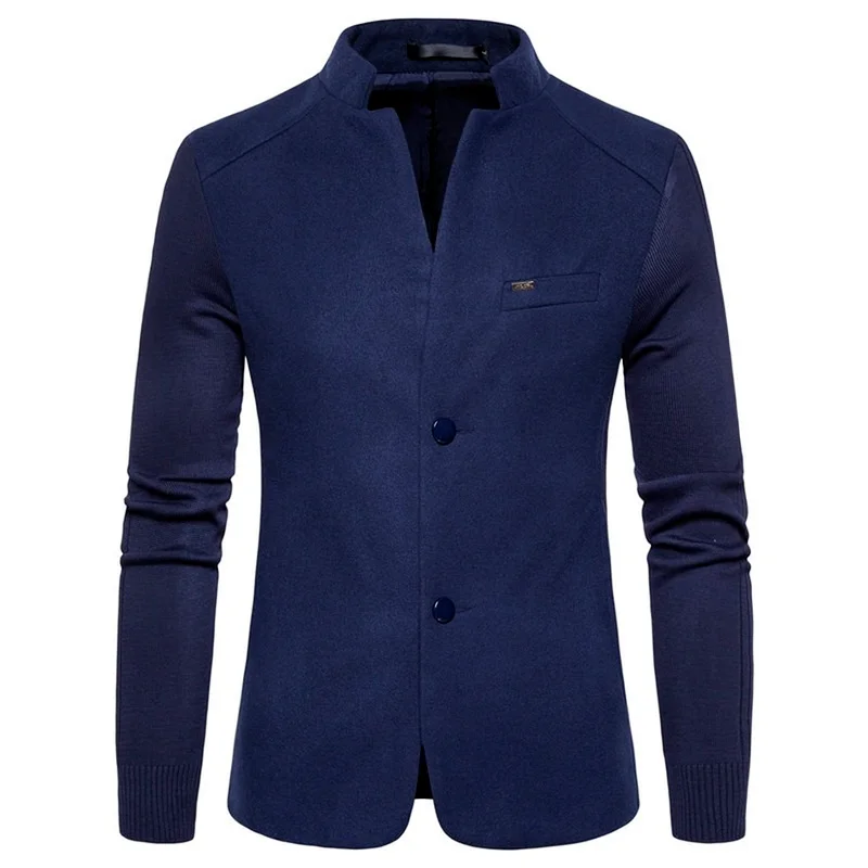 

Fashion Slim Fit Mens Blazer Jacket Casual Solid Color Single Breasted Men Jackets and Coats Pop Autumn Fashion Blazers Male