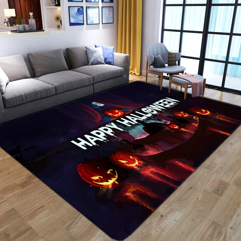 3D Happy Halloween carpets for Living room bedroom soft home decoration parlor area rugs horrible kids play large floor door mat