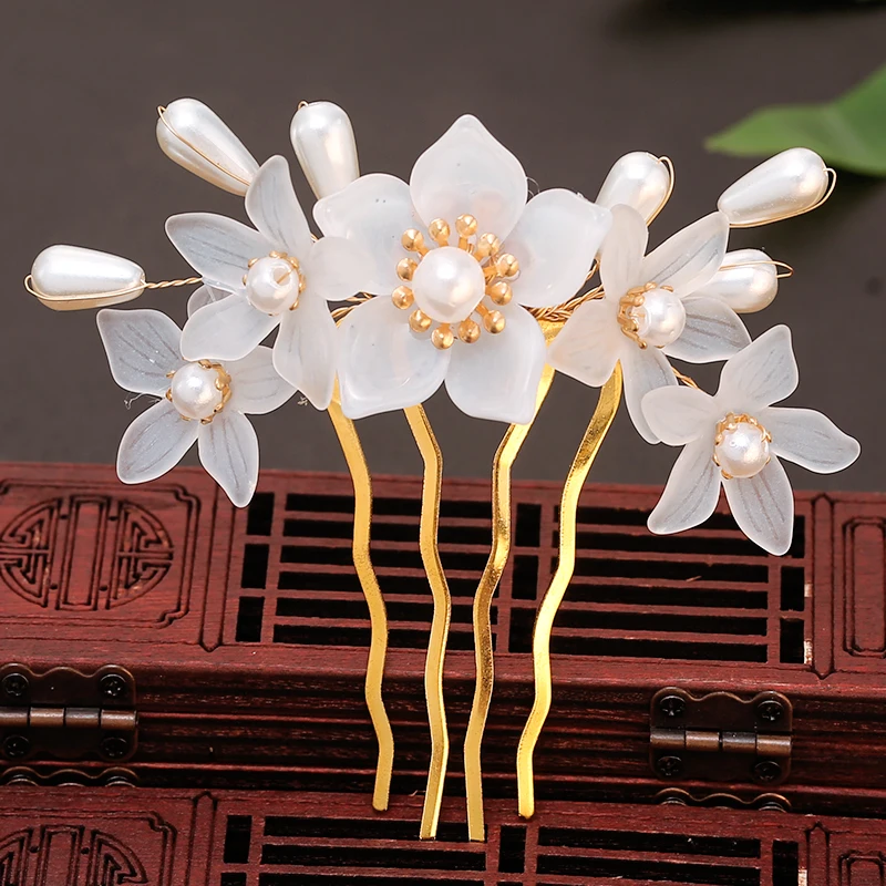 

Han Chinese Headdress Ancient Hair Comb Hair Clasp Hair Comb Classical Ming Handmade Hair Accessories Hair Comb Accessories