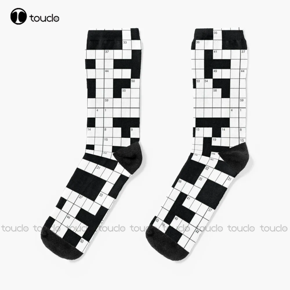 

Crosswords Are Awesome Socks Fun Socks For Women Christmas New Year Thanksgiving Day Gift Unisex Adult Teen Youth Socks Custom