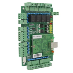 Panneau de contrôle d'accès réseau à quatre portes, avec logiciel protocole de Communication TCP/IP, carte de lecteur Wiegand pour 1 2 4 portes