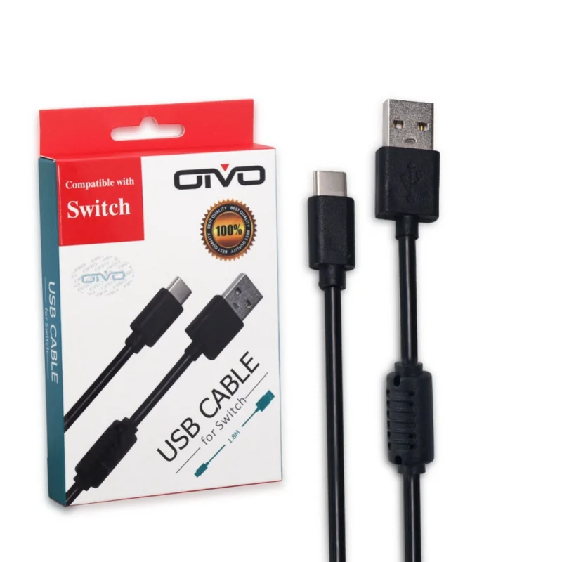 1.8 metri cavo di ricarica USB tipo-c anello magnetico cavo dati cavo di alimentazione per Controller Nintendo зарядное устройство