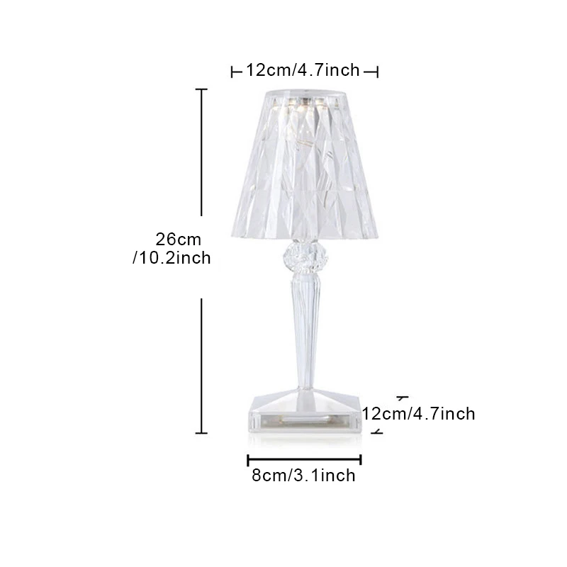Crystal Table Lamps for Home Decor, Exquisite Night Lighting, Multi-purpose Adjustable Bedside Lamps, Crystal Room Ornaments
