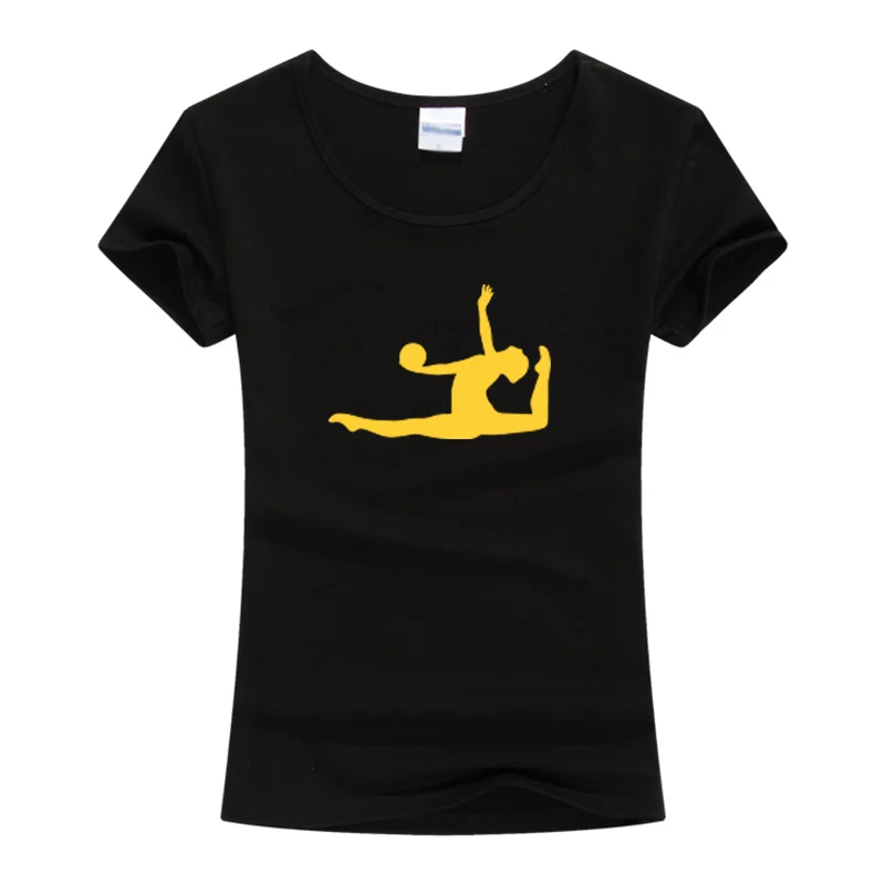 Women Fashion Rhythmic Gymnastic Ball Girl Design T Shirt 2019 Short Sleeve T Shirt Fantastic Printed Tops Casual Tees S-XXL