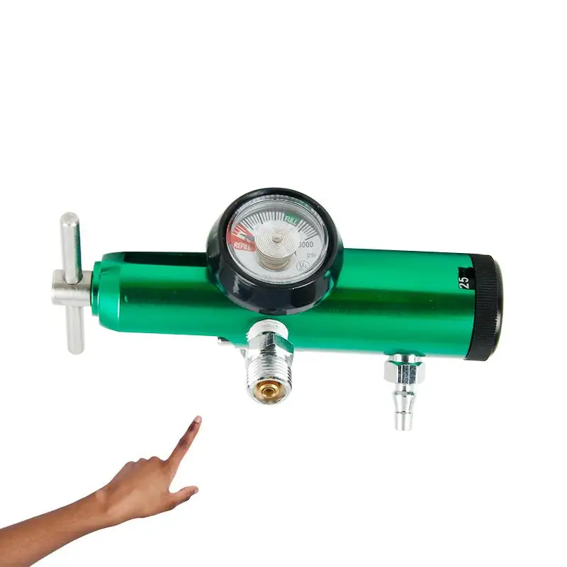 Magnetventil CGA870 Medical Gas Oxygen Pressure Regulator with Two Check Valve For Hospital 0-15L Gas und Kraftstoff — Detail 1