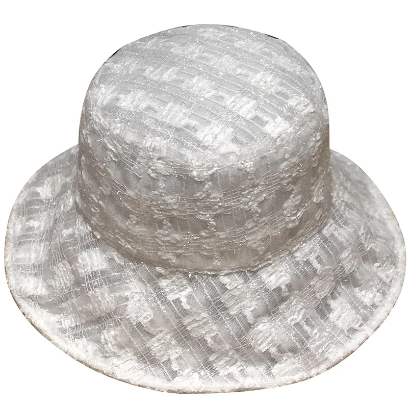 South Korea Ins Lace Fisherman Hat Ladies Summer Hollow Breathable Thin Mesh Basin Hats 2021 New Temperament Goddess Sun Cap