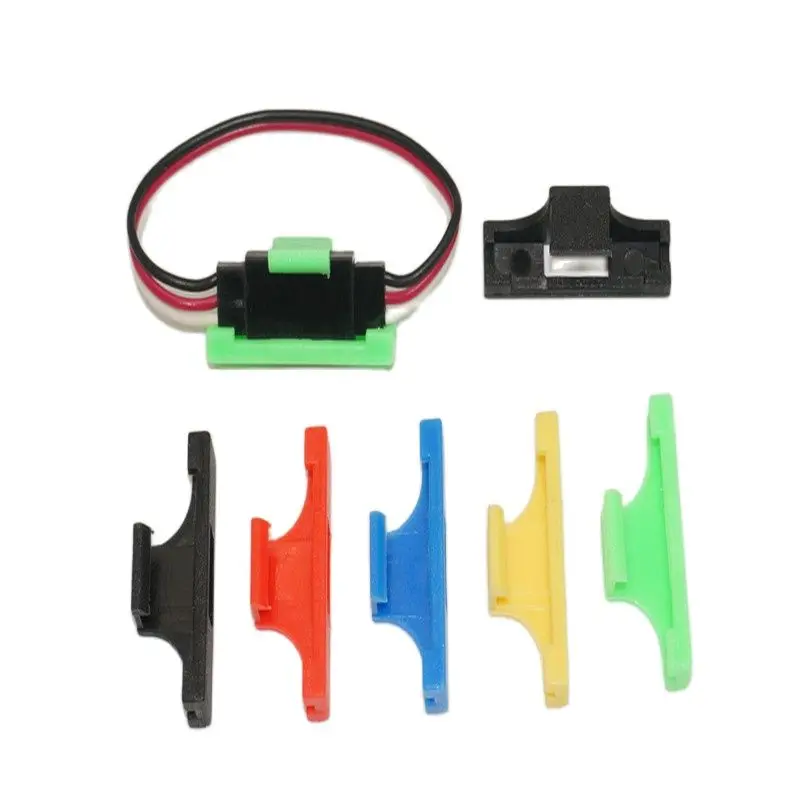 10 pezzi ESC Servo Y filo di prolunga clip fissa anti-allentamento mandrino cinque colori per accessorio aereo modello RC