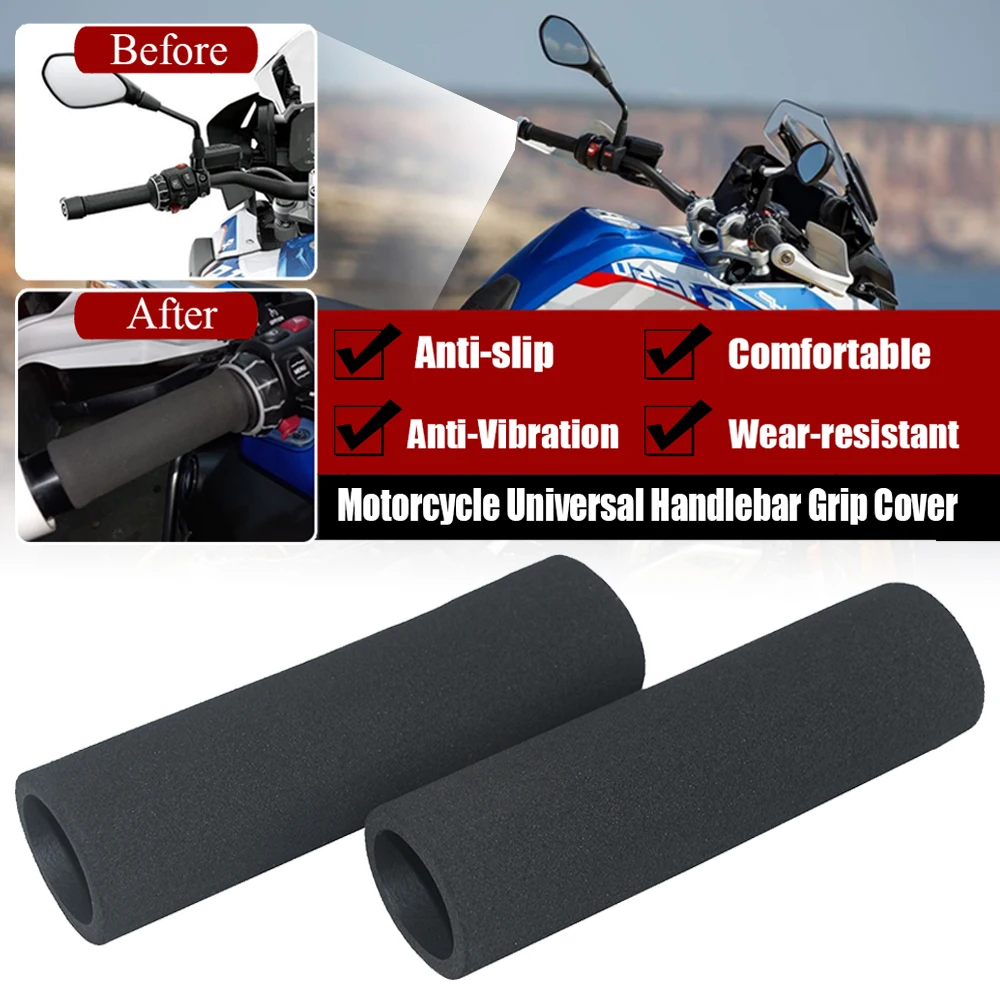 

For BMW R1250GS R1200GS Universal Slip On Anti Vibration Handle Grip Handlebar Cover R1200RT F800GS ADV F900R/XR K1600GT K1300GT