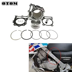 OTOM Motorcycle Engine Cylinder Set Bore 100mm Piston Pin Ring Gasket Kit For BMW G650GS Sertao ADV Dirt Pit Bike Scooter Parts