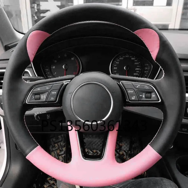 

For Mini Cooper Roadster Paceman Coupe Countryman Clubman Cabriolet hand-stitched steering wheel cover leather suede grip cover