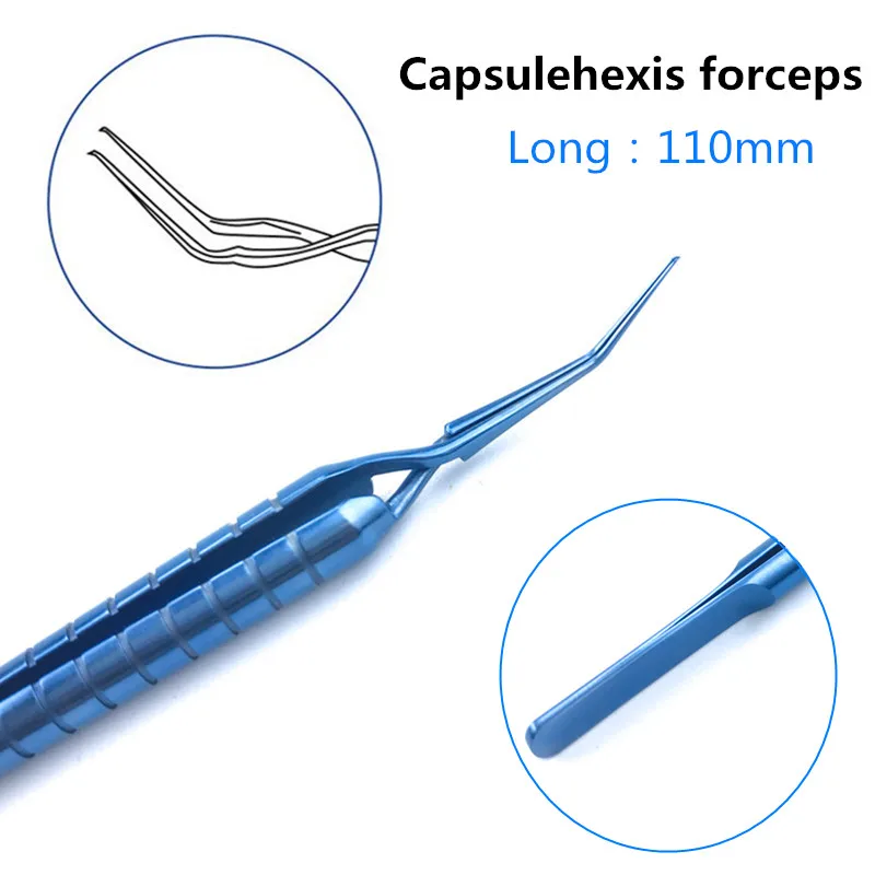 Capsulorhexis Forceps Titanium Cross Action Forceps Akahoshi Capsulorhexis Ophthalmic Eye Pet Instruments