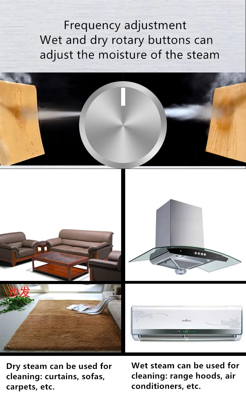 220V Điện Gia Đình Hấp Bụi Nhiều Hơi Nước Nhiệt Độ Và Áp Suất Cao Phạm Vi Hood Hơi Nước Eu/AU/Anh/Mỹ