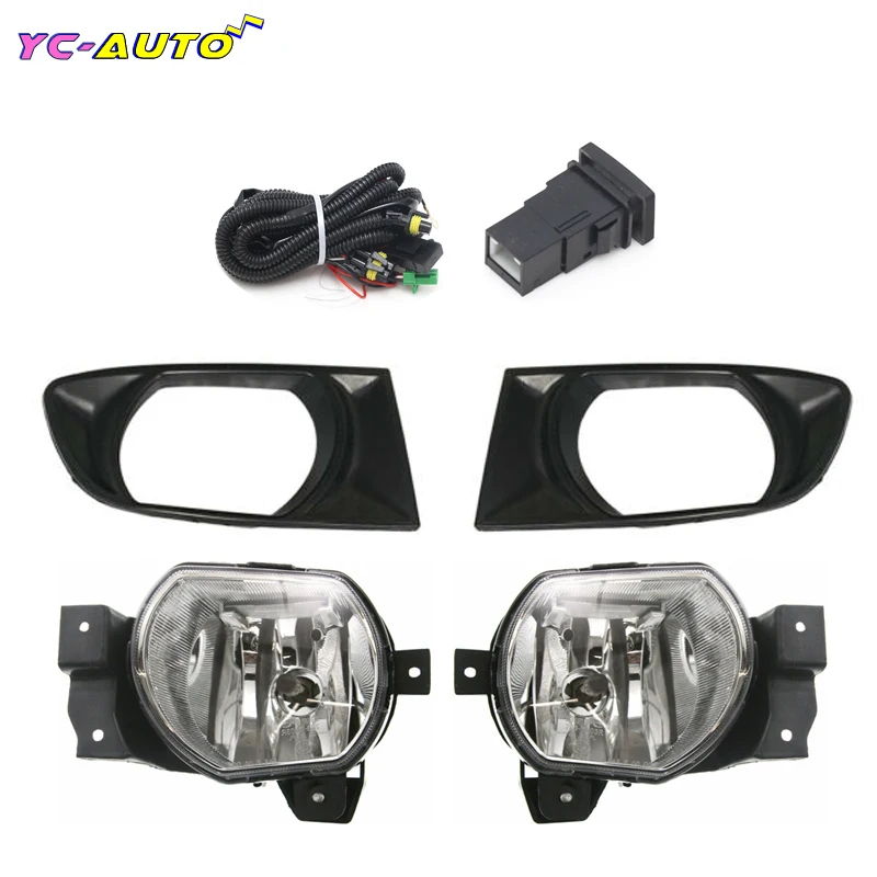 

1Set Front Bumper Fog Light 12V Halogen Fog Light Wiring Harness Switch For KIA RIO RS 2002 2003 2004 2005 2006 FogLamp Assembly