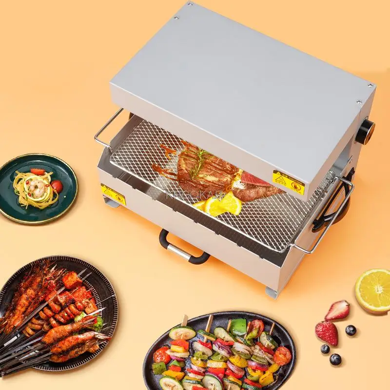 1000w domowe urządzenie do grillowania Grill elektryczny szaszłyki Grill koreański styl nieemitujący dymu Grill bezdymny 220V