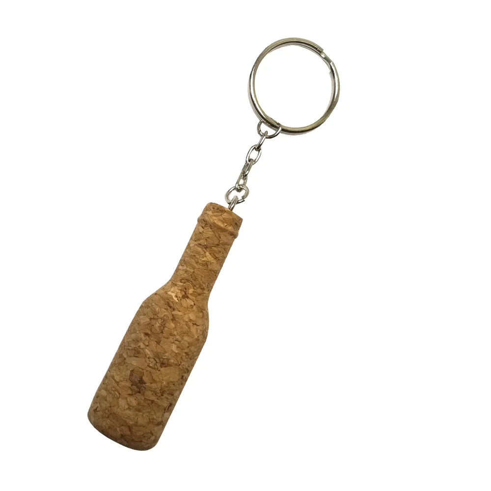 1/2/5/10 Pcs Kayak Boat Floating Handmade Cork keychain Keyring Key Ring Sailing Gift Key Chain