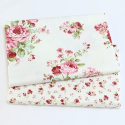 Tessuto stampato in Twill di cotone peonia piccola decorazione floreale per la casa tessile per cucire accessori fatti a mano fai-da-te a metri