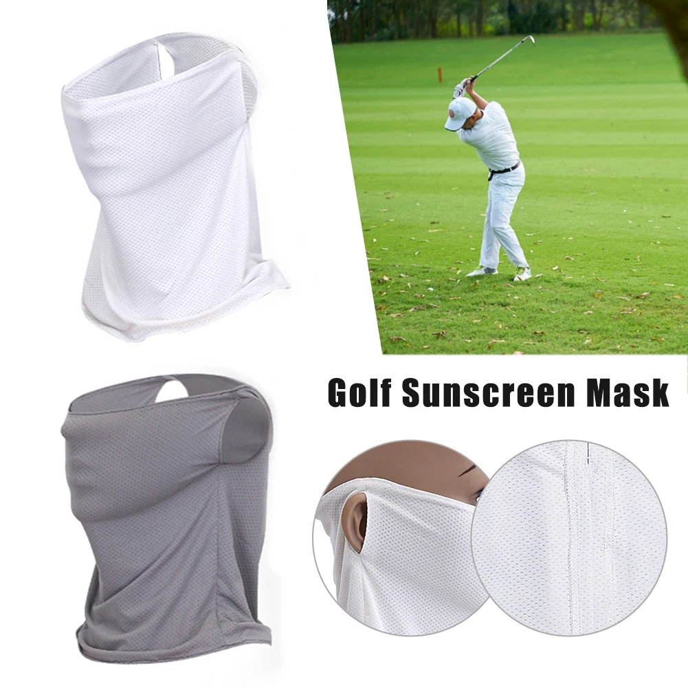 Sunscreen Cycling Facemask Golf Ice Silk Breathable Men And Women Facemask Outdoor UV Blocking Care Neck Face Masks