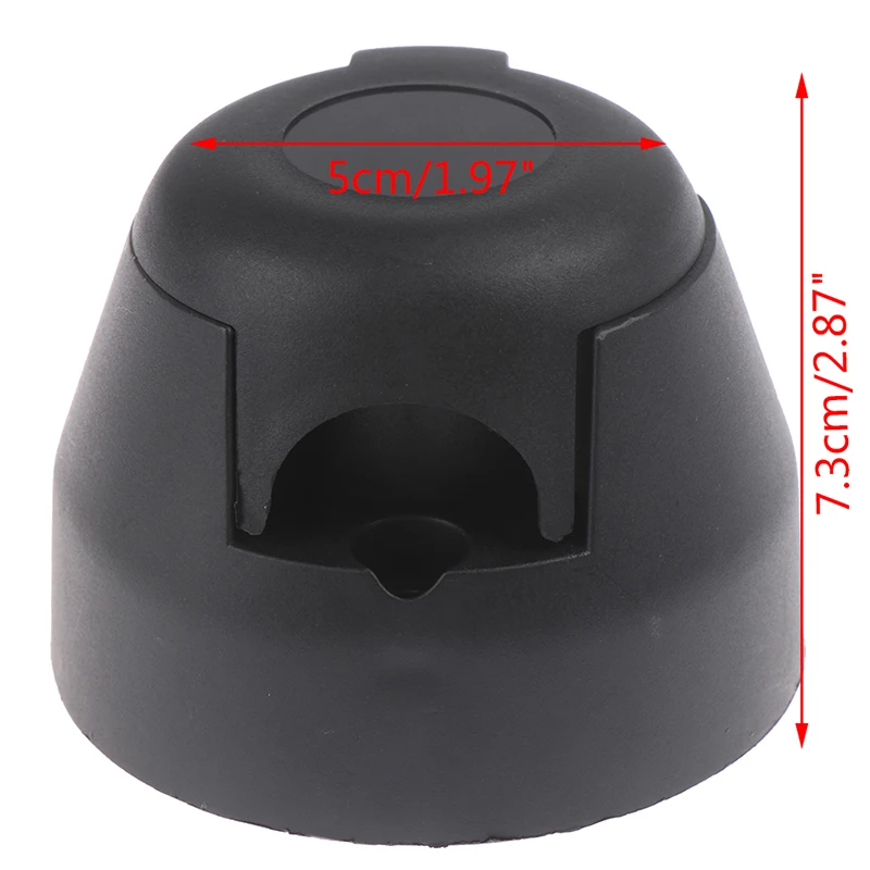 12V Towbar Towing Socket Round European standard Trailer Socket Black frosted materials Trailer Socket