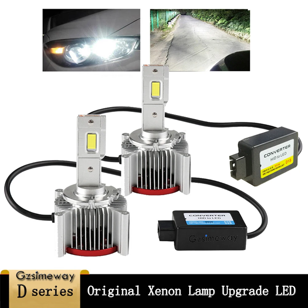 

Canbus Car Light D3S D4S D4R D2S Led Headlight Bulb D1S D2R D5S D8S 70W 17200LM Error Free for Factory HID Lamp