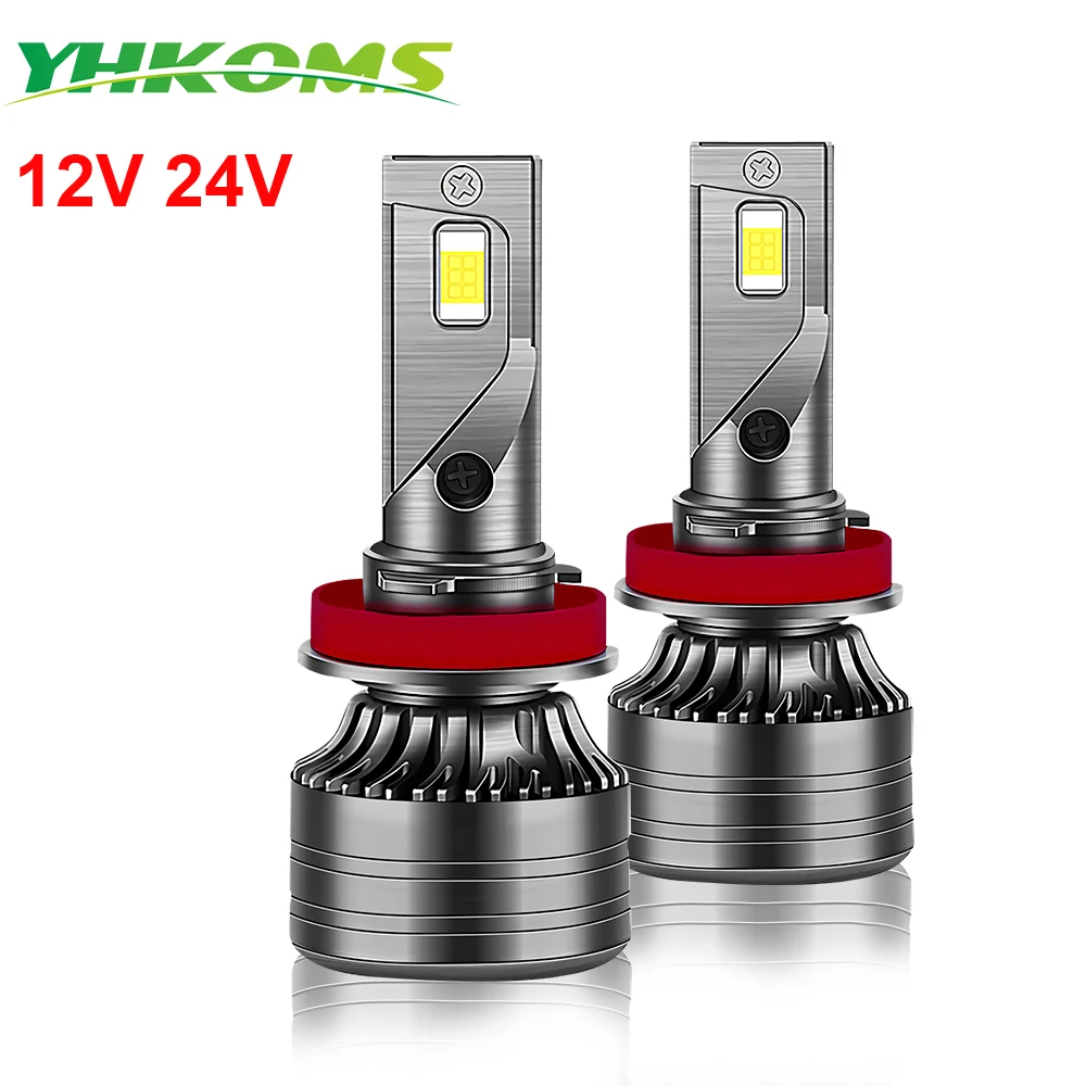 YHKOMS H1 H4 H7 Led H8 H11 HB3 9005 HB4 9006 Led Headlights Mini 20000LM Car Light Bulbs Automobiles Auto Fog Lamp 6000K 12V