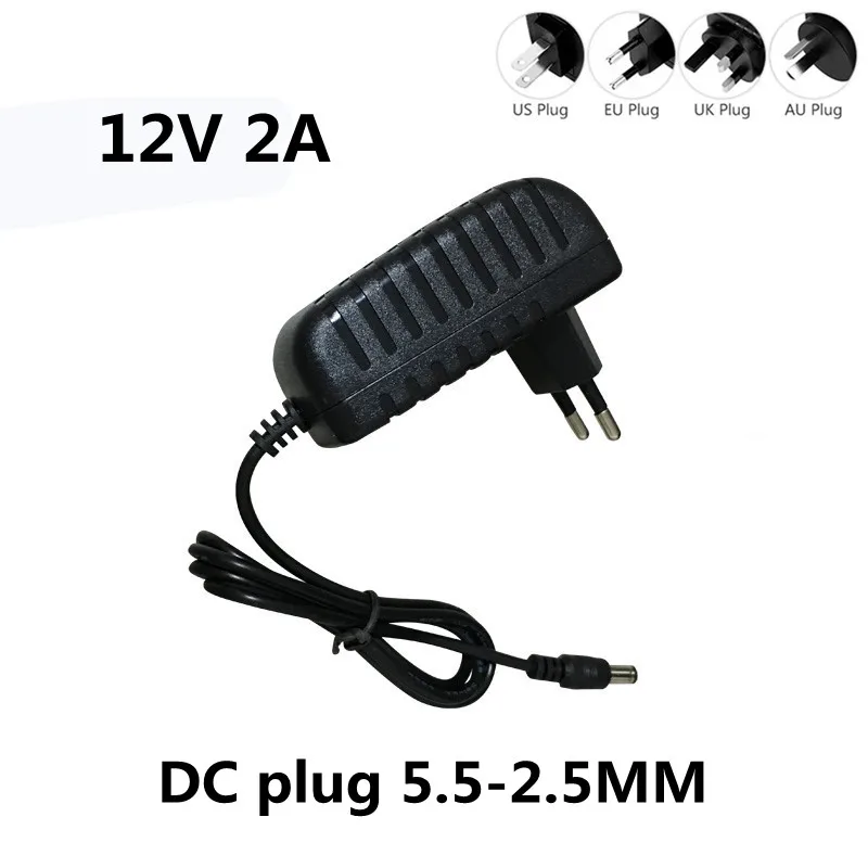 

EU US Adapter for Seagate 1tb 2tb External Hard Drive HDD Power Supply 12V 2A 5.5*2.5mm Adapter Charger