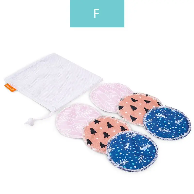 HappyFlute Super Absorbency Bamboo Nursing Pads Mum Use with Laundry Bag Waterproof Washable Feeding Pad Reusable Breast Pads