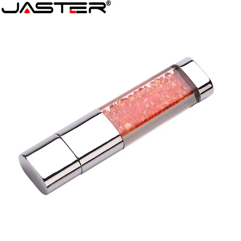 JASTER Brand New Crystal Elements USB Flash Drives USB 2.0 Memory Flash Stick U Disk Pendrive 4GB 16GB 32GB 64GB Christmas Gift