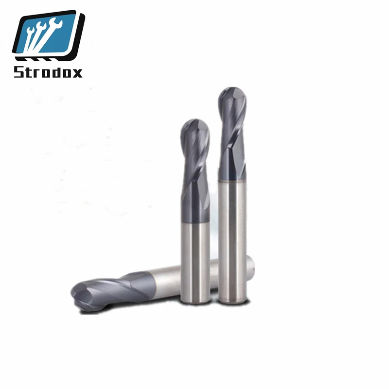 

65 degree ultrafine tungsten steel coated ball end mill 2 blades Ball-end knife R knife R0.5-R6.0 R4X60X8DX2F R5X75X10DX2F