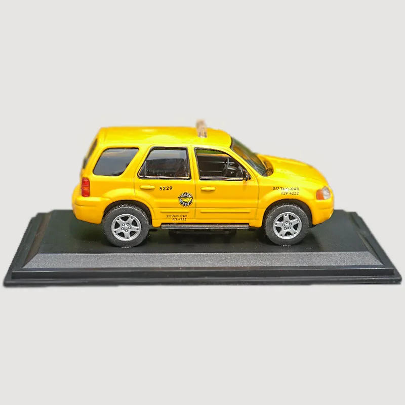 1/43 Scale New Paragraph Classic Alloy Car ESCAPE HYBRID Taxi Static Simulation Car Model Children Gift Show Collection