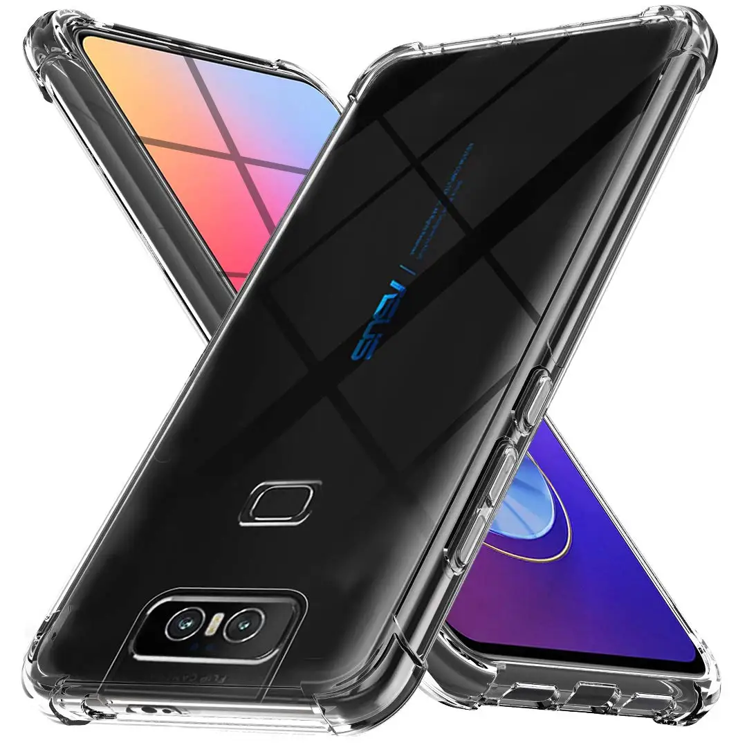 Crystal tpu Shell for ASUS Zenfone 6 ZS630KL Silicone Pouch Case Luxury Premium Soft Shockproof Slim Transparent TPU Back Cover