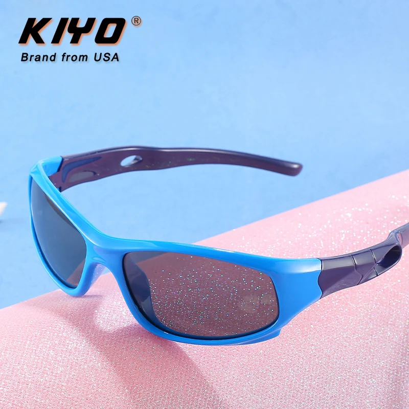 

KIYO Brand 2021 New Kids Polygonal Polarized Sunglasses PC Fashion Sun Glasses High Quality UV400 Sport Eyewear 816