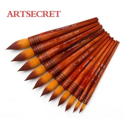 Art secret Aquarell Acryl pinsel 40rt gelbes Fett runder Kopf weiches Fell Anti-Drop-Haar für profession elle Maler