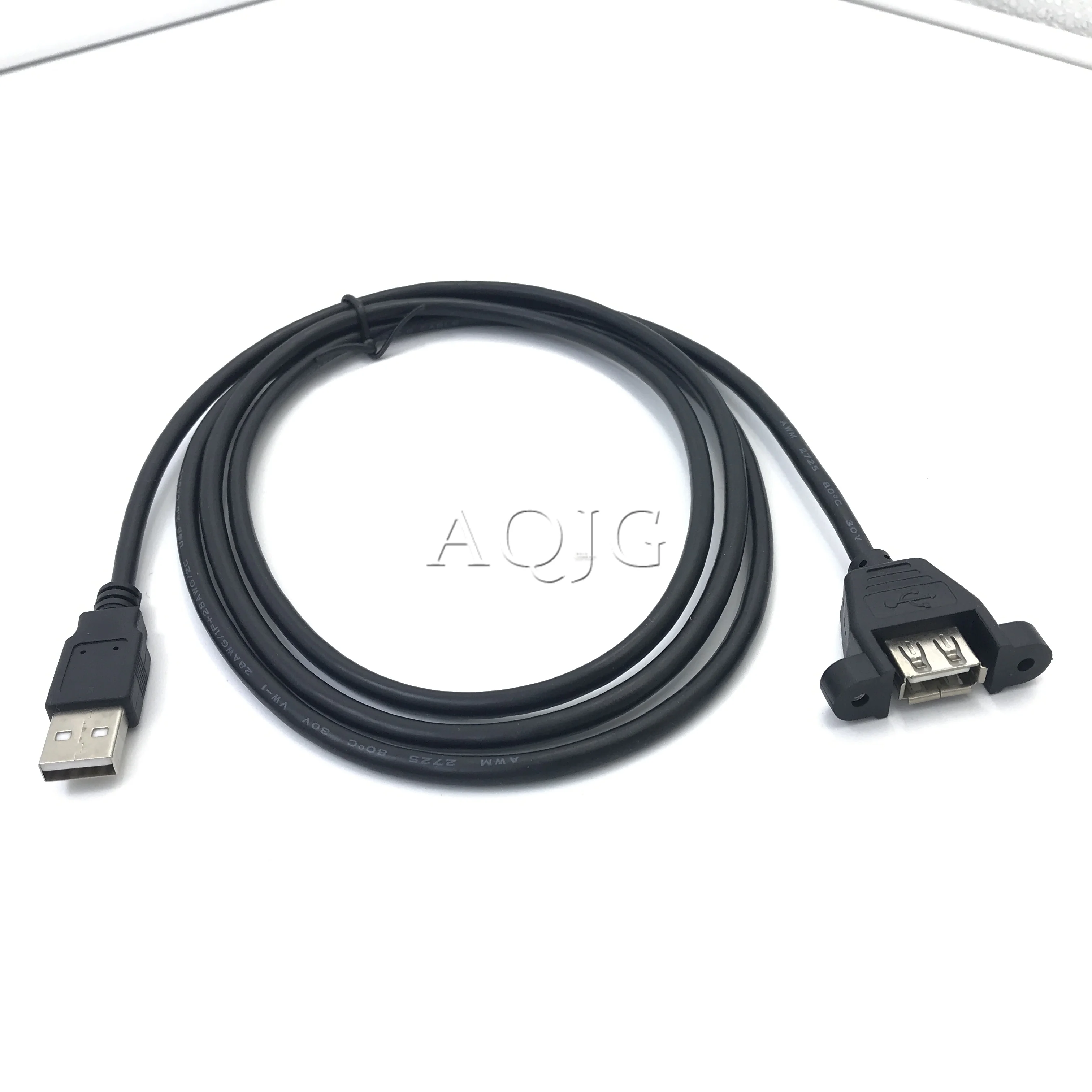 30CM USB 2.0 A Male to USB2.0 A Female Extension Molded Panel Mount Extention Port Cable USB 2.0 Male to Female Panel 1PC