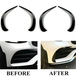 For Mercedes Benz GLC X253 GLC260 GLC300 2020 2021 Car Front Bumper Spoiler Air Vent Outlet ABS Trim Cover