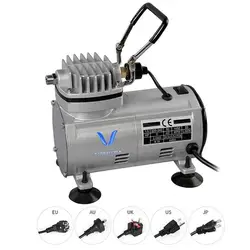 Air Compressor Power Tools  Convenient Airbrush Professional Gravity Feeding Double Action Piston AC-18 Series Air Compressor