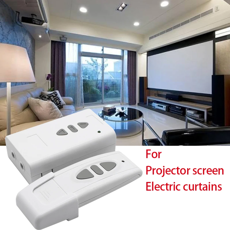 Newest AC 220V RF Wireless Remote Control Switch For Projection Screen Garage Door Blinds UP Down Stop Tubular Motor Controller