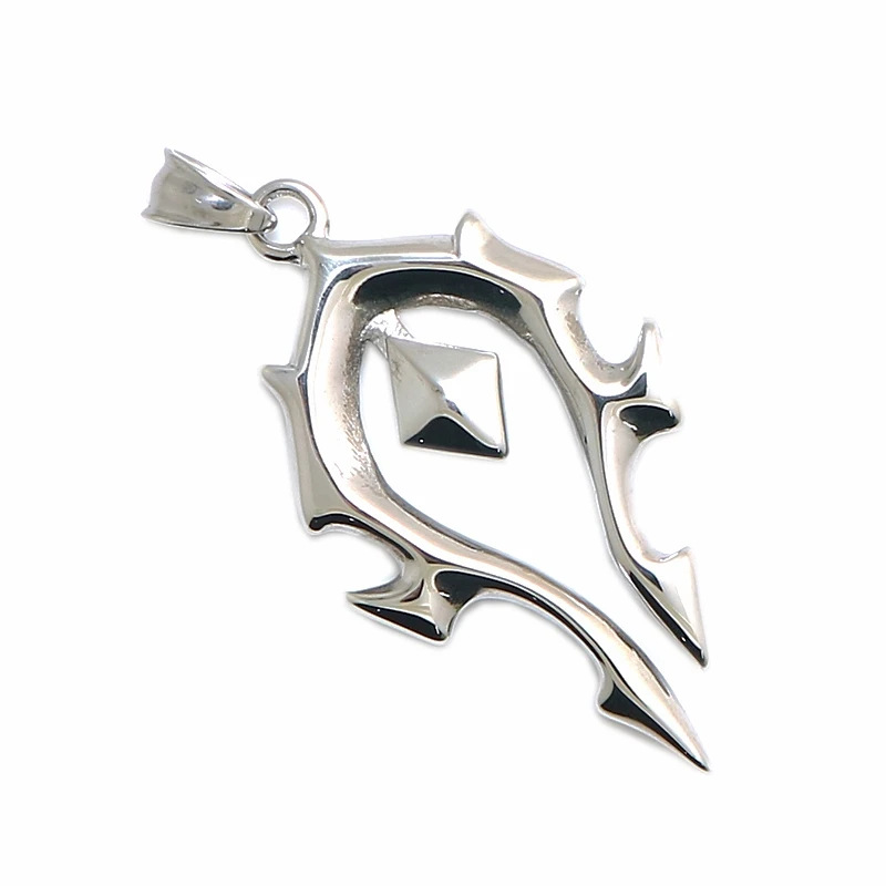 Newest Mens Boys 316L Stainless Steel CooL World of Warcraft WOW Dota Pendant