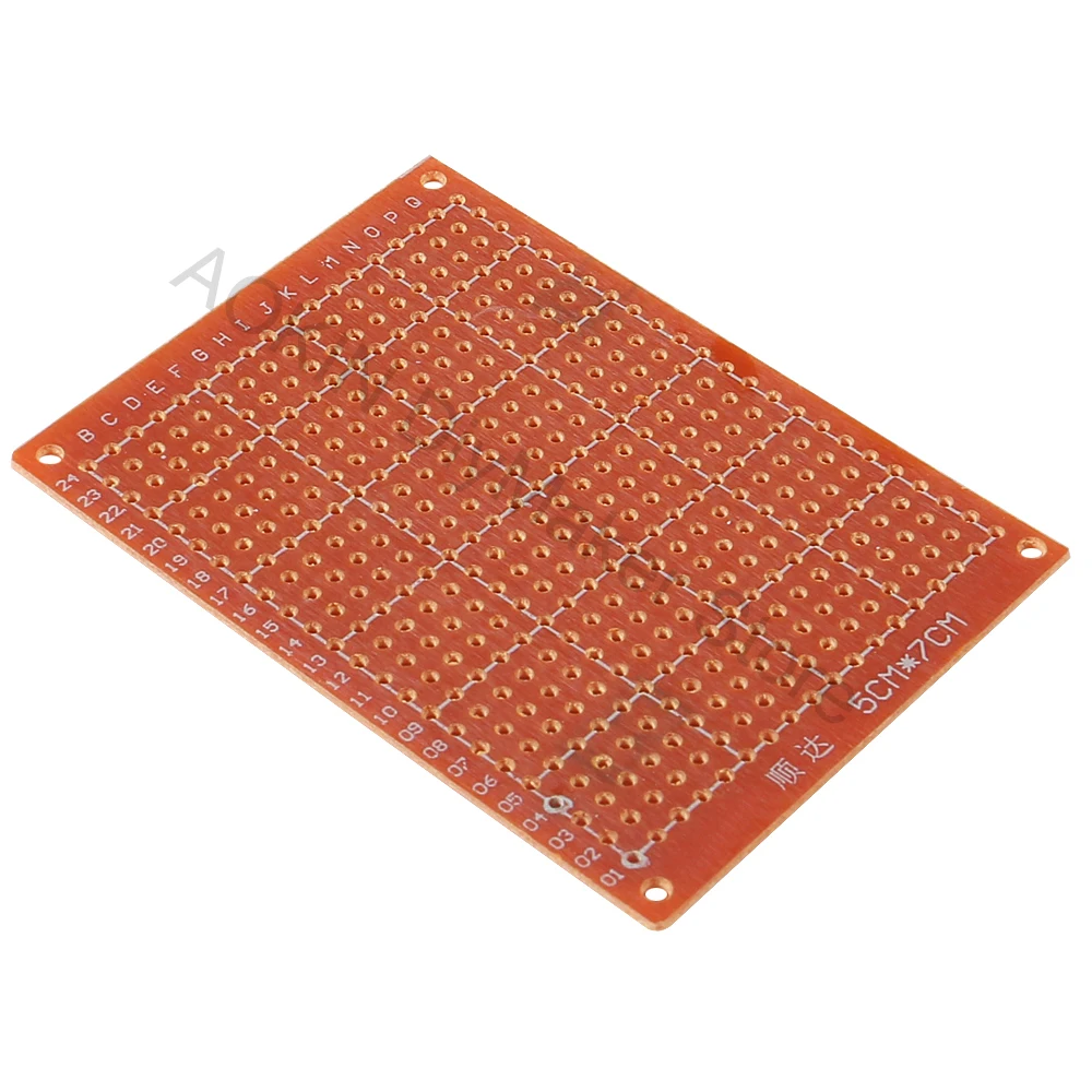 Copper Perfboard 20 PCS Paper Composite PCB Boards (5 cm x 7 cm) Universal Breadboard Single Sided Printed Circuit Board