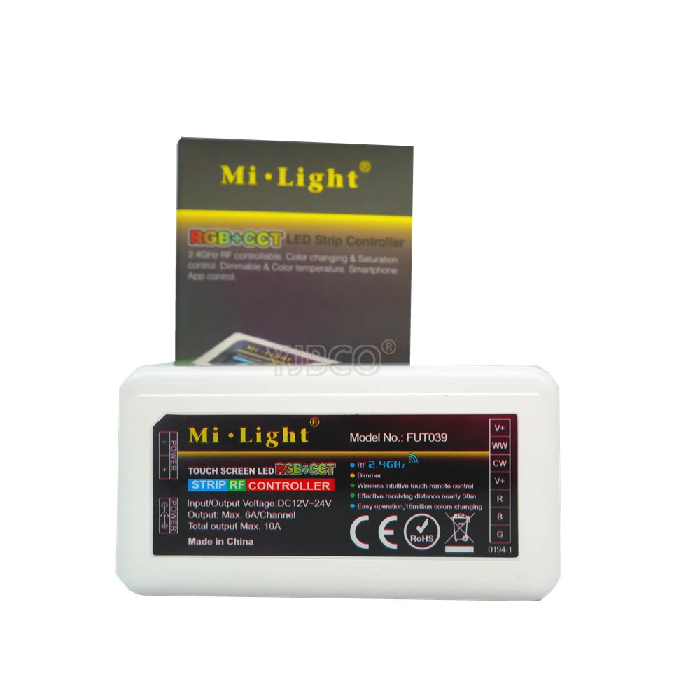 Mando a distancia inalámbrico 2,4G RF, temperatura de color de un solo Color RGB, RGBW, RGB + CCT, tira de led, WiFi, iBox, luz inteligente FUT039