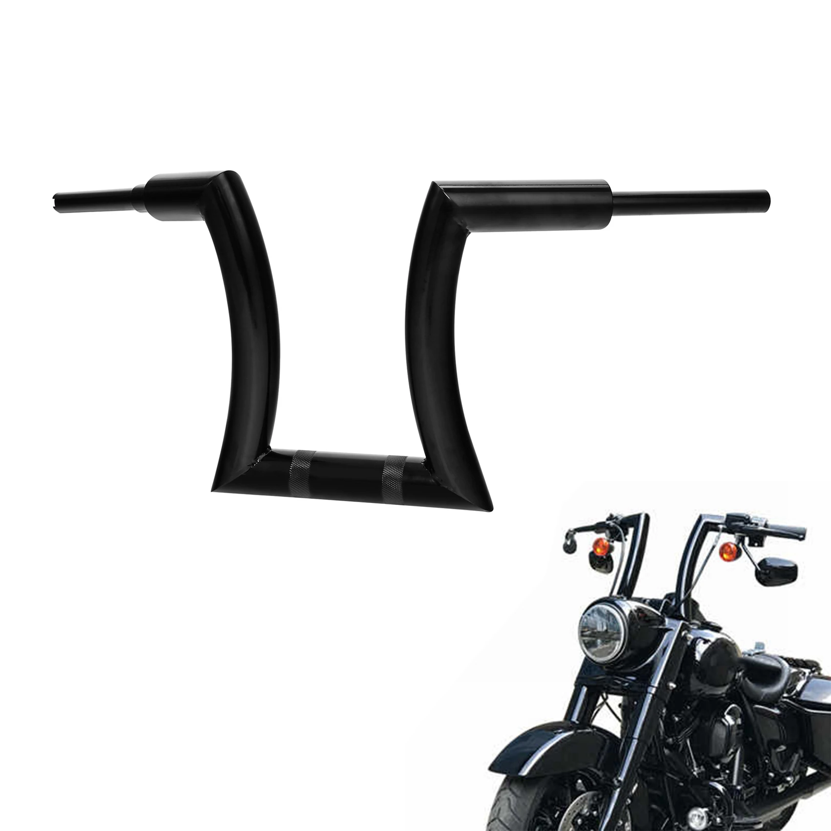 

20" 18" 16" 14" 12" Rise 2" Ape Hanger Handlebar For Harley Sportster 883 1200 Softail Slim Road King Glide Motorcycle