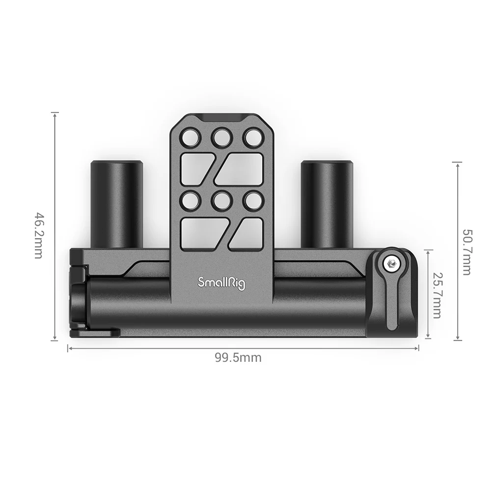 SmallRig Dual 15mm Rod Battery Hinge With 1/4-20 threaded holes Lightweight & portable Angle-adjustable- 2802