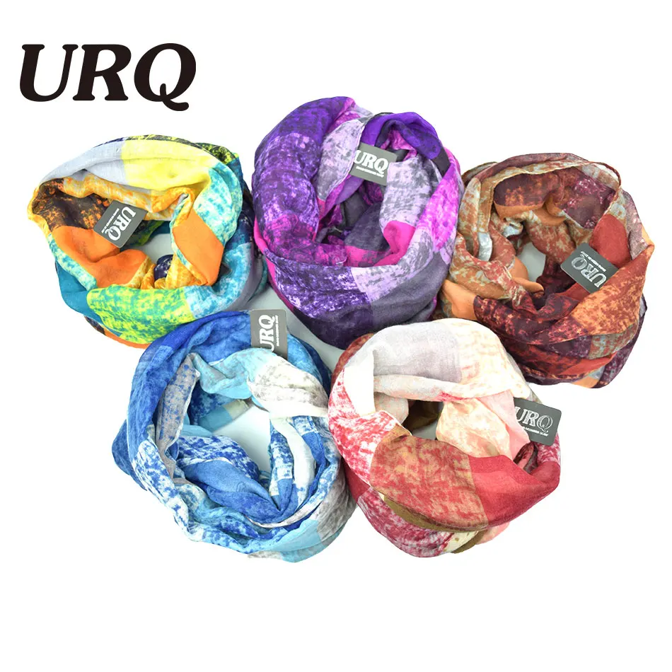 Winter Tube Scarves Warm For Women 2016 New Design plaid lady Ring Scarfs Infinity Scarf muffler V8A18430