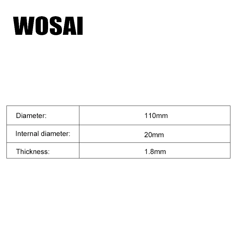 Wosai 110ミリメートルダイヤモンド切削刃連続/セグメント/ターボリムドライ、ウェット丸鋸アングルグラインダーディスク