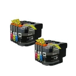 8PK Full Ink Cartridge LC529 LC525 XL for Brother DCP-J100 DCP-J105 MFC-J200 Printer Compatible Ink Cartridges Inkjet lc 529