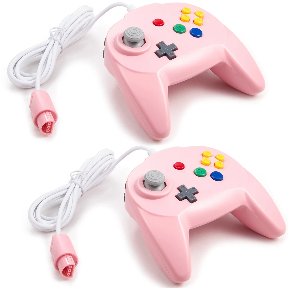 

2 Pack Mini Classic Controller Wired Game Controller Retro Joystick for N64 Console N64 Gamepad