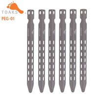 TOAKS Titanium Pegs V-shaped Peg Ultralight For Outdoor Camping Backpacking Tent Peg Nail 165mm Length 0.3oz 10g