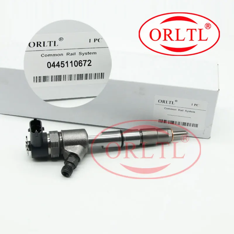 

ORLTL Common Rai lnjection Set 0445110672 Electronic Diesel Fuel Injectors 0 445 110 672 Injector Nozzle Assembly 0445 110 672