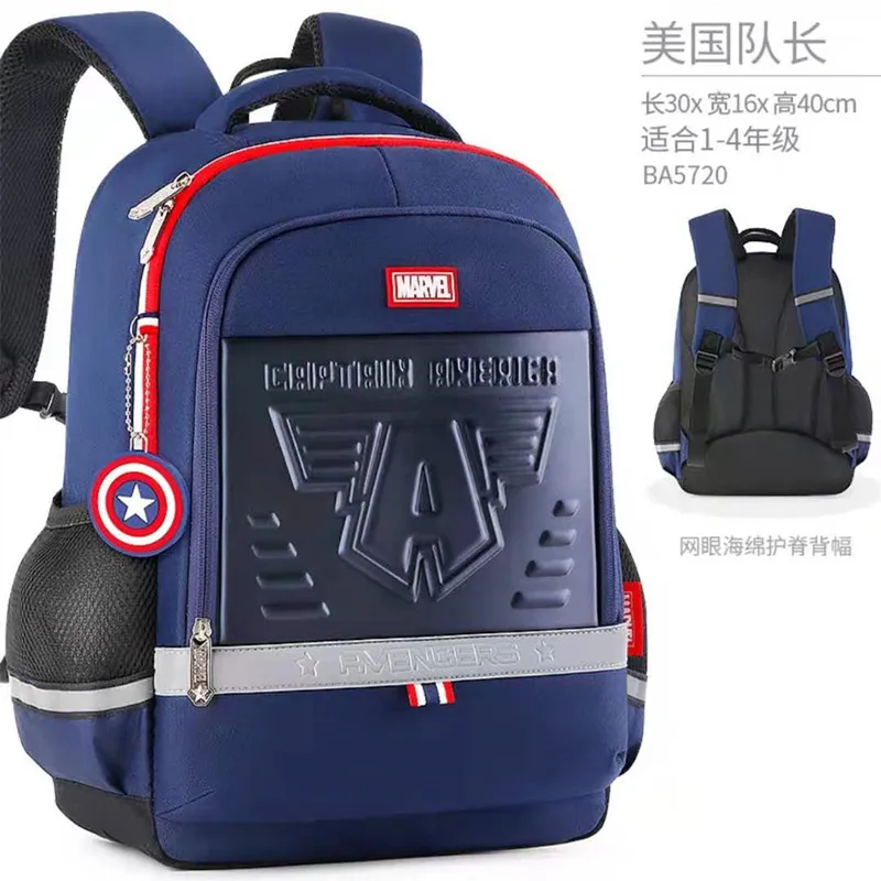 Disney Marvel School Bags for Boys Spider Man Primary Student Avengers Backpack Large Capacity Shoulder Bags Kids Gifts Mochilas