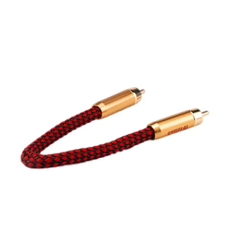 QINCROWN 1pair Hifi Audio Cable Hi-End CD Power Amplifier RCA Cable Over Machine Line Fever Signal line